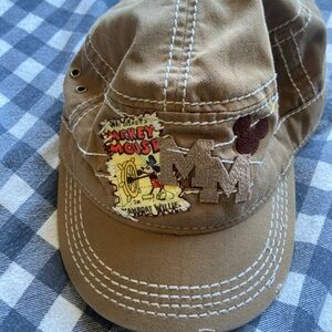 Vintage patched work Mickey Mouse cadet cap